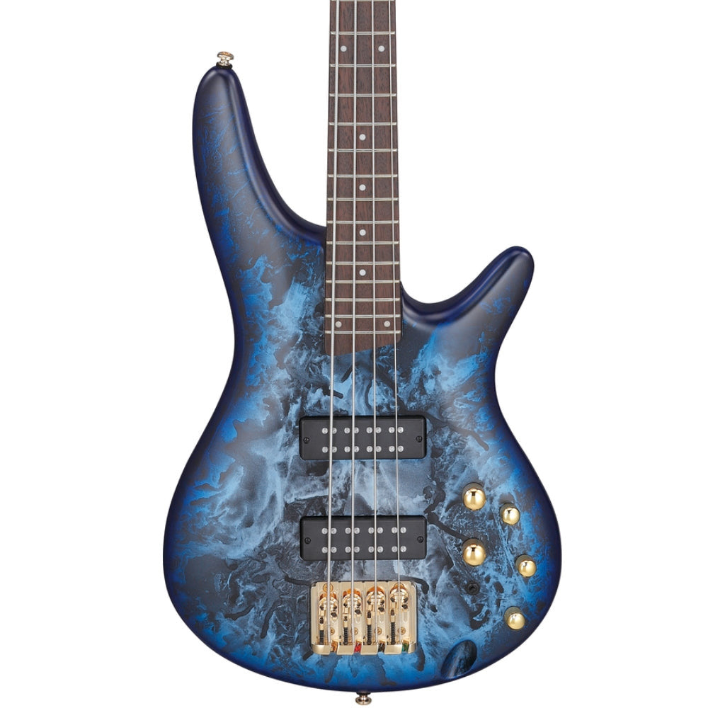 Ibanez SR300EDXCZM 4 String Electric Bass Guitar Cosmic Blue Frozen Matte