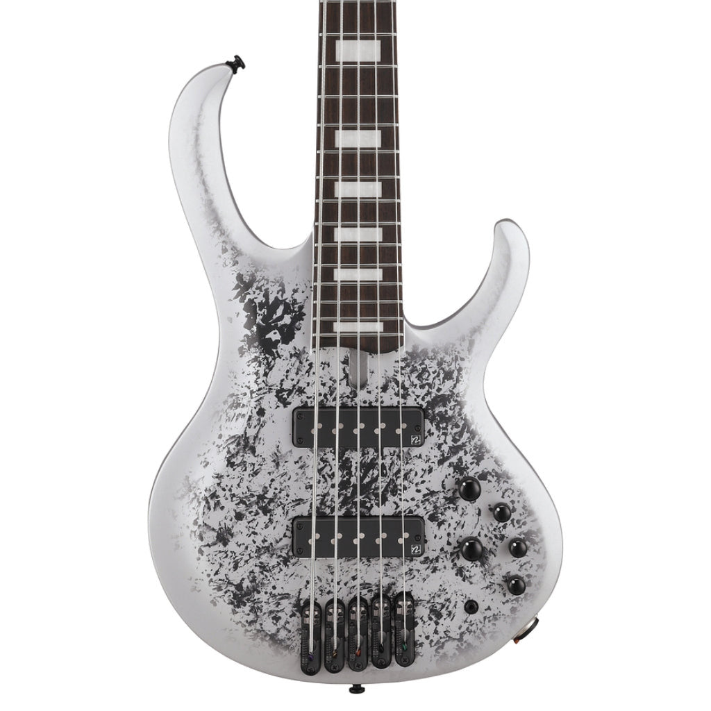 Ibanez BTB25TH5SLM 5 String Electric Bass Guitar Silver Blizzard Matte