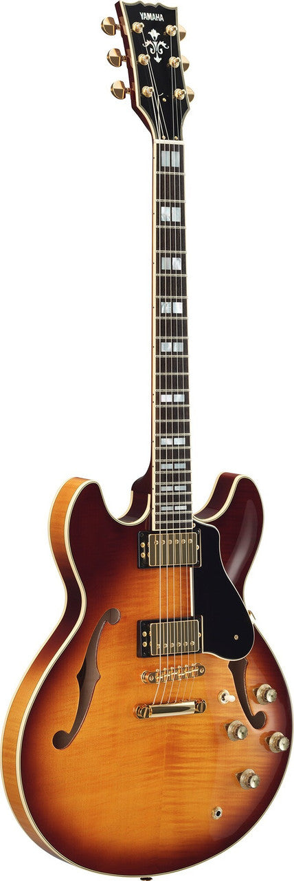 Yamaha SA2200 in Violin Sunburst, back of body and neck