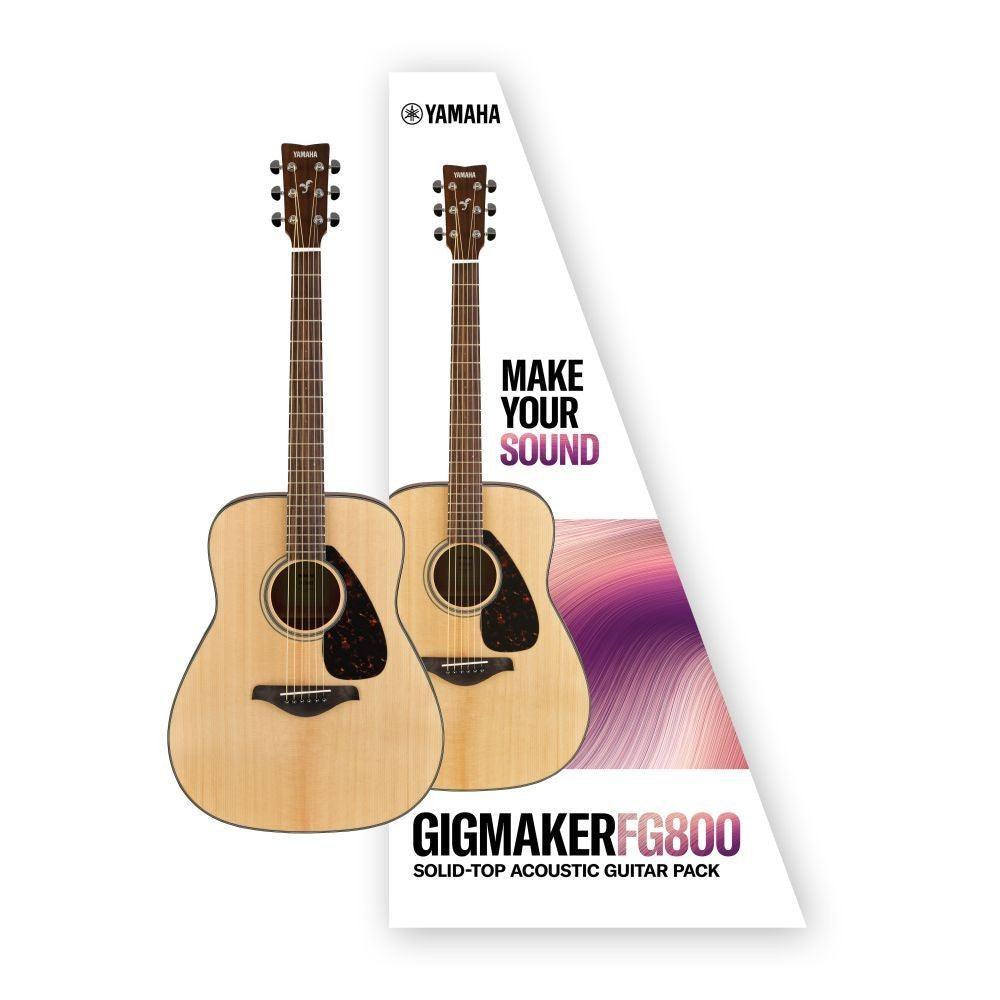 Yamaha Gigmaker FG800 Acoustic Guitar Pack - Gloss