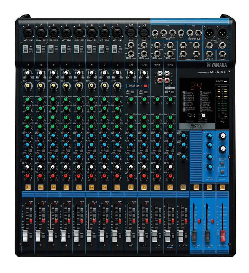 Yamaha MG16XU 16-Channel Analogue Mixer with Effects and USB, view 2