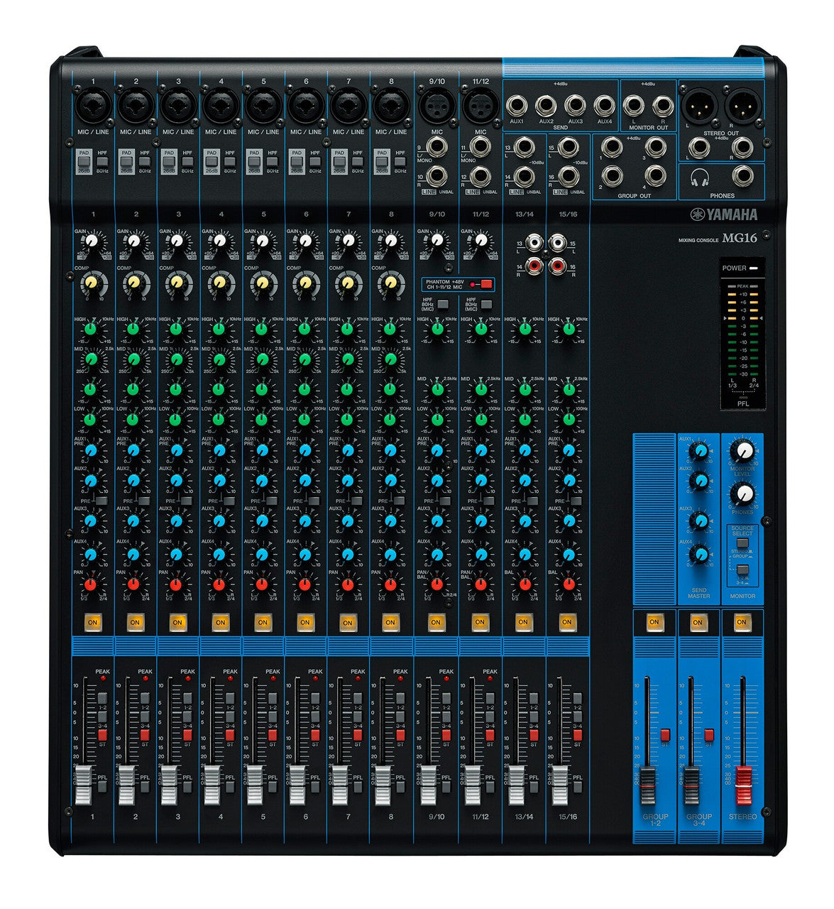 Yamaha MG16XU 16-Channel Analogue Mixer with Effects and USB, view 3