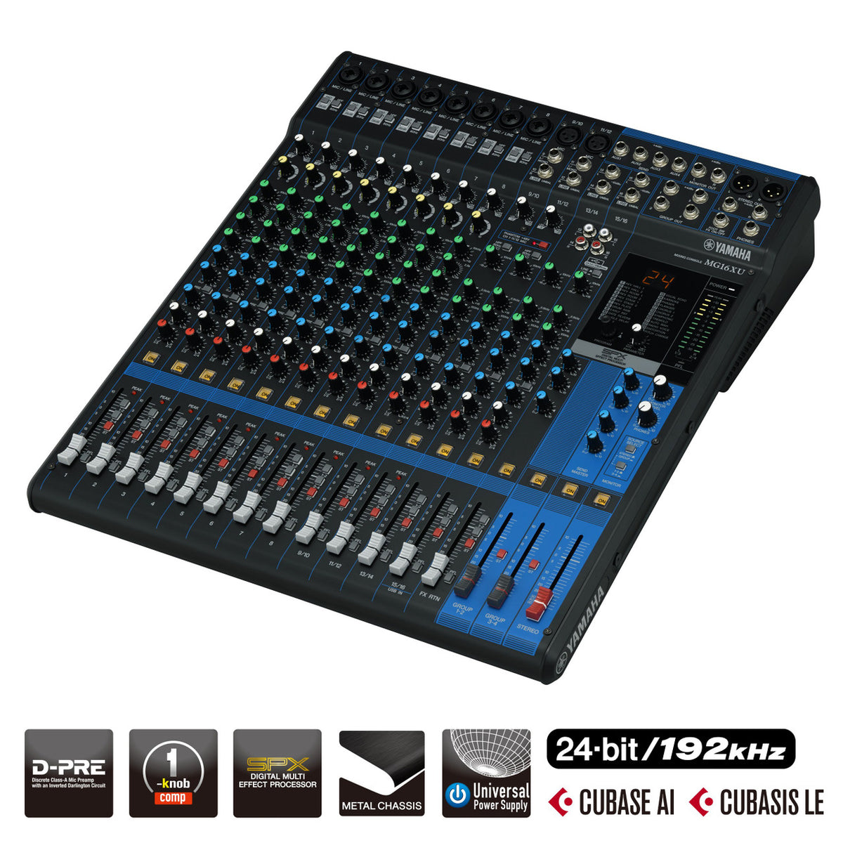 Yamaha MG16 16-Channel Analogue Mixer, view 4