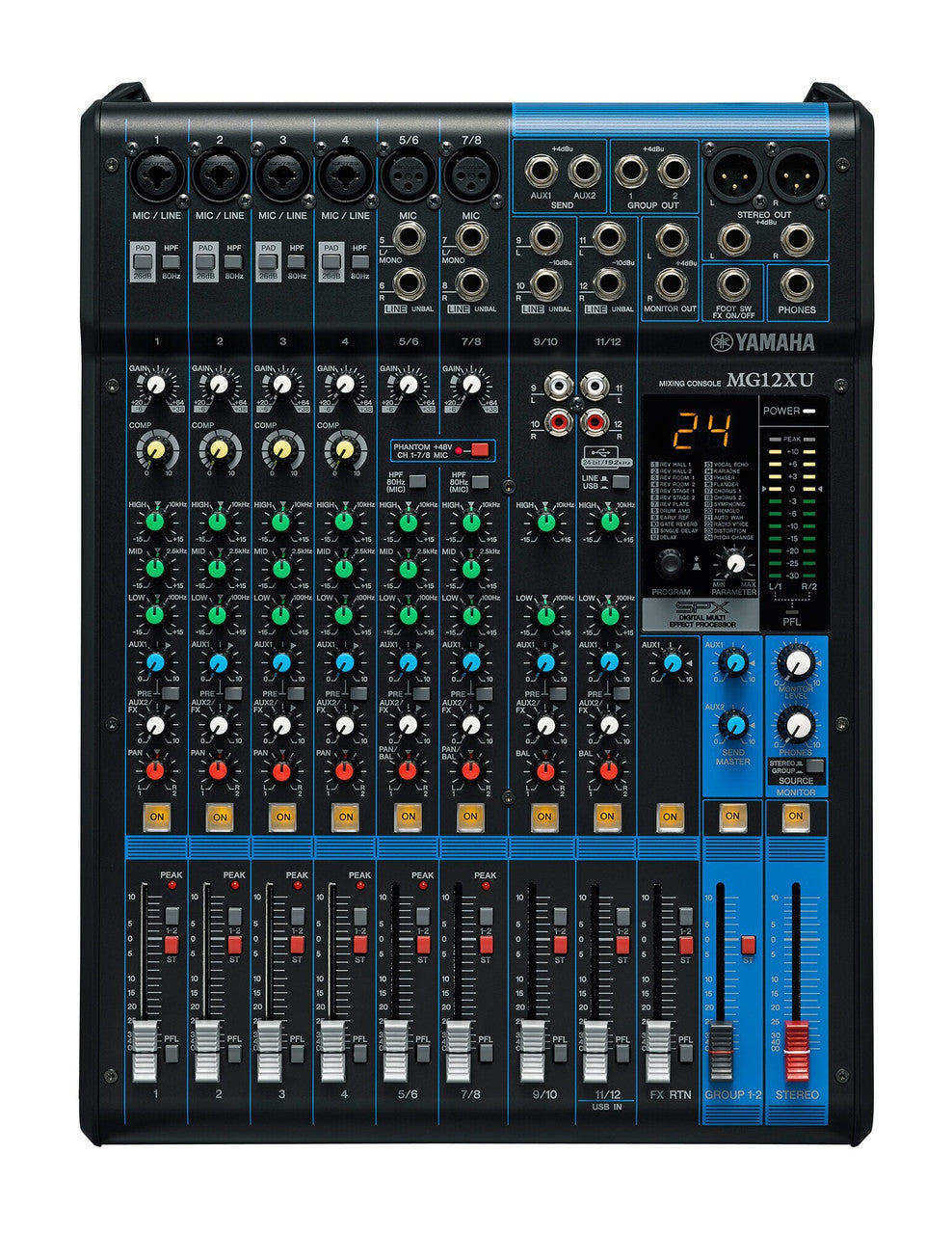 Yamaha MG12 12-Channel Analogue Mixer, view 3
