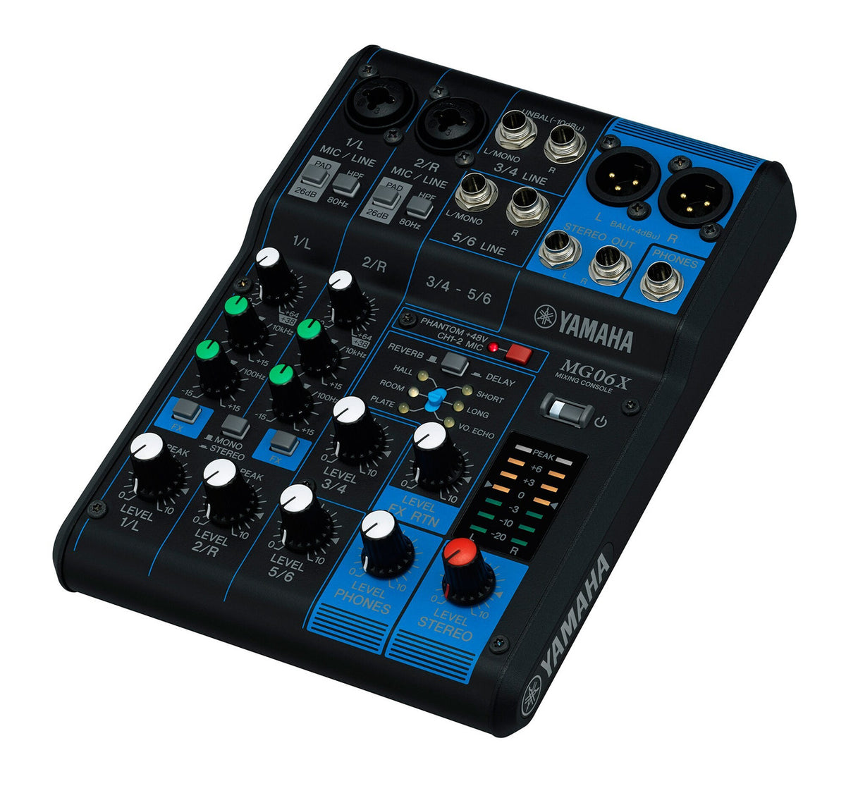 Yamaha MG06X 6-Channel Analogue Mixer with Effects, view 4