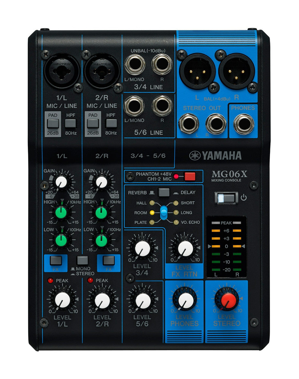 Yamaha MG06 6-Channel Analogue Mixer