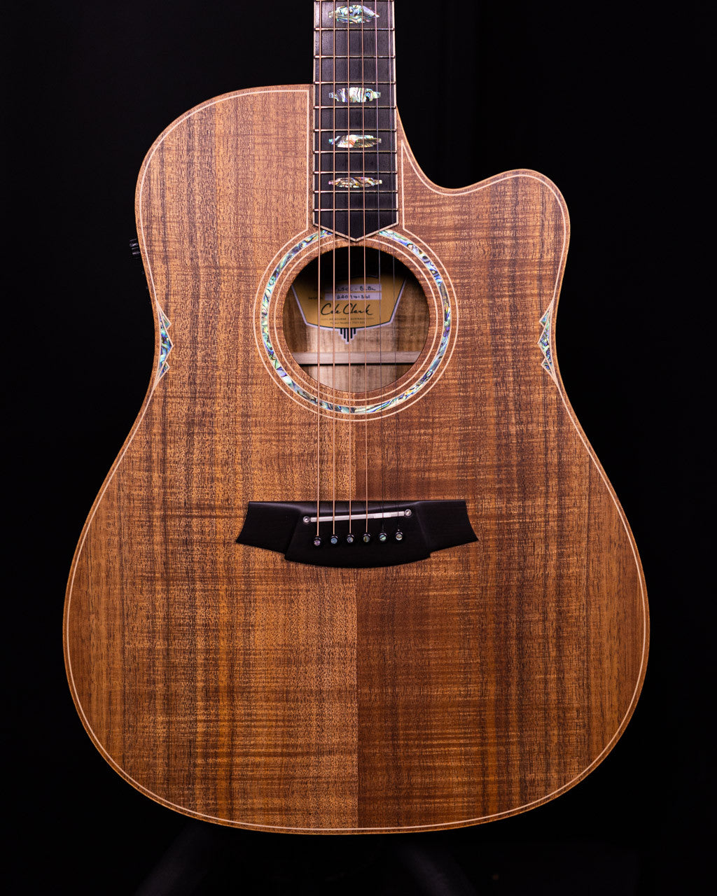 Cole Clark FL3 All Blackwood, Pickup Cutaway #1361