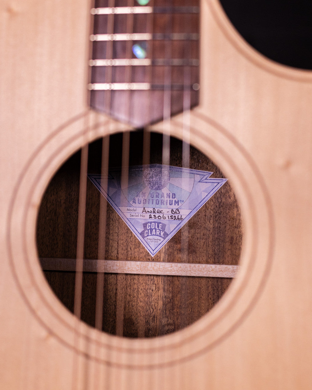 Cole Clark Angel 2 Bunya Blackwood - AN2ECBB $2277