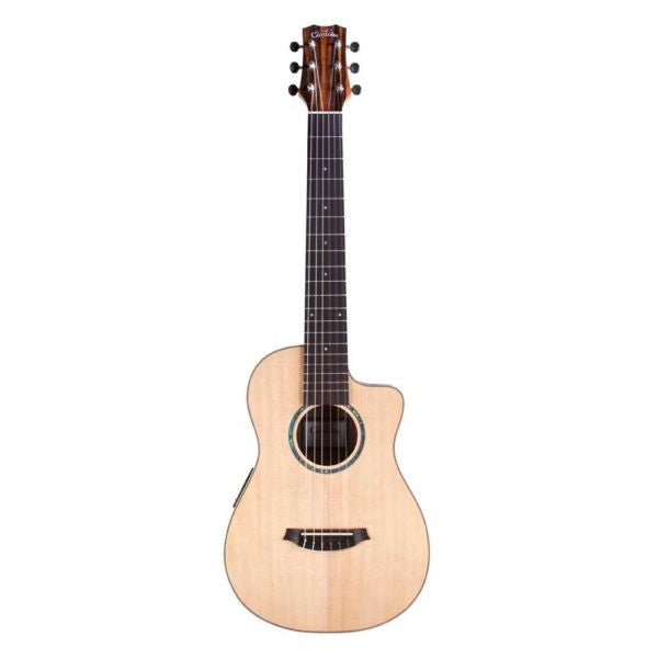 Cordoba Mini II EB-CE Spruce Top/Ebony Back, Sides Cutaway Electric Classical Guitar 