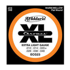 D'Addario, ECG23, 10-48, Chromes, Flat, Wound, Electric, Guitar, Strings