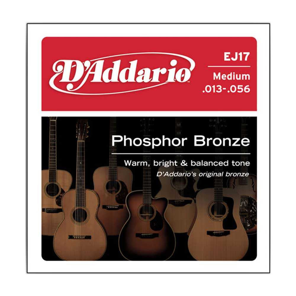 D'Addario DAEJ17 13-56 Phosphor Bronze Medium Acoustic Guitar Strings