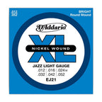D'Addario DAEJ21 12-52 Nickel Wound Jazz Light Electric Guitar Strings
