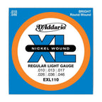 D'Addario EXL110 10-46 Nickel Wound Reg-Light Electric Guitar Strings