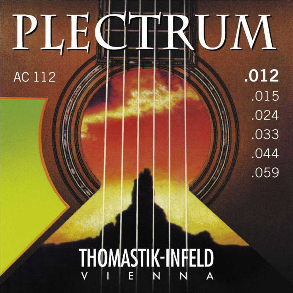 Thomastik, Plectrum, Bronze, 12-59, Medium, Light, Acoustic, Guitar, Strings