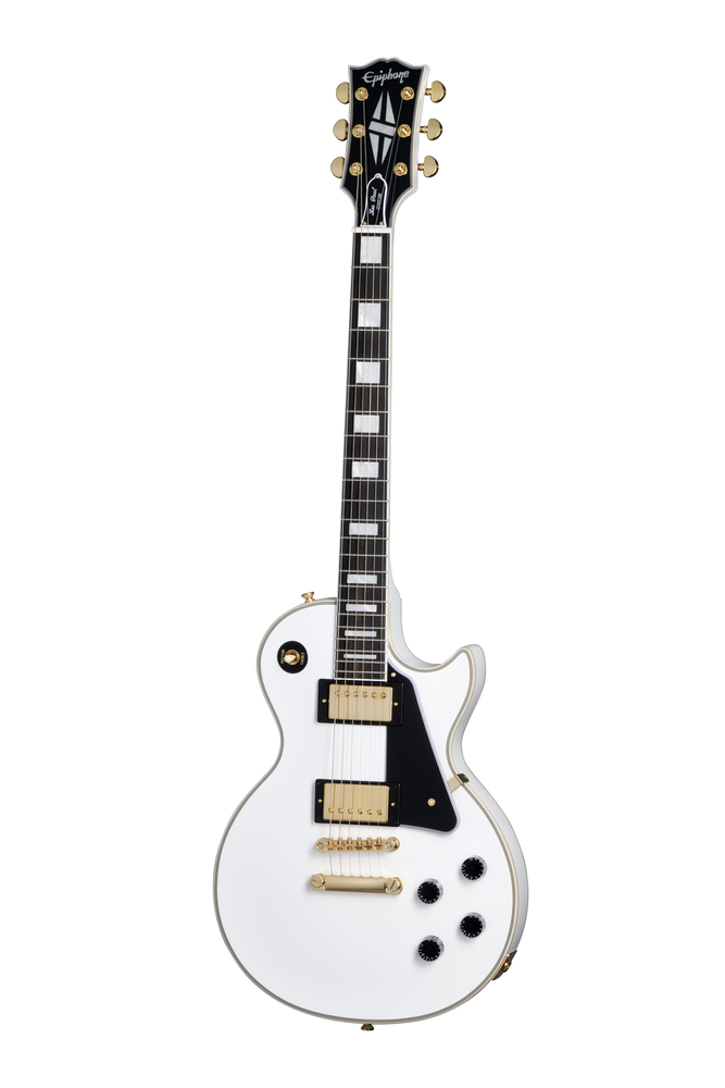 EPIPHONE LES PAUL CUSTOM ALPINE WHITE INCL HARD CASE