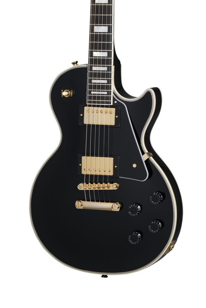 EPIPHONE LES PAUL CUSTOM EBONY INCL HARD CASE