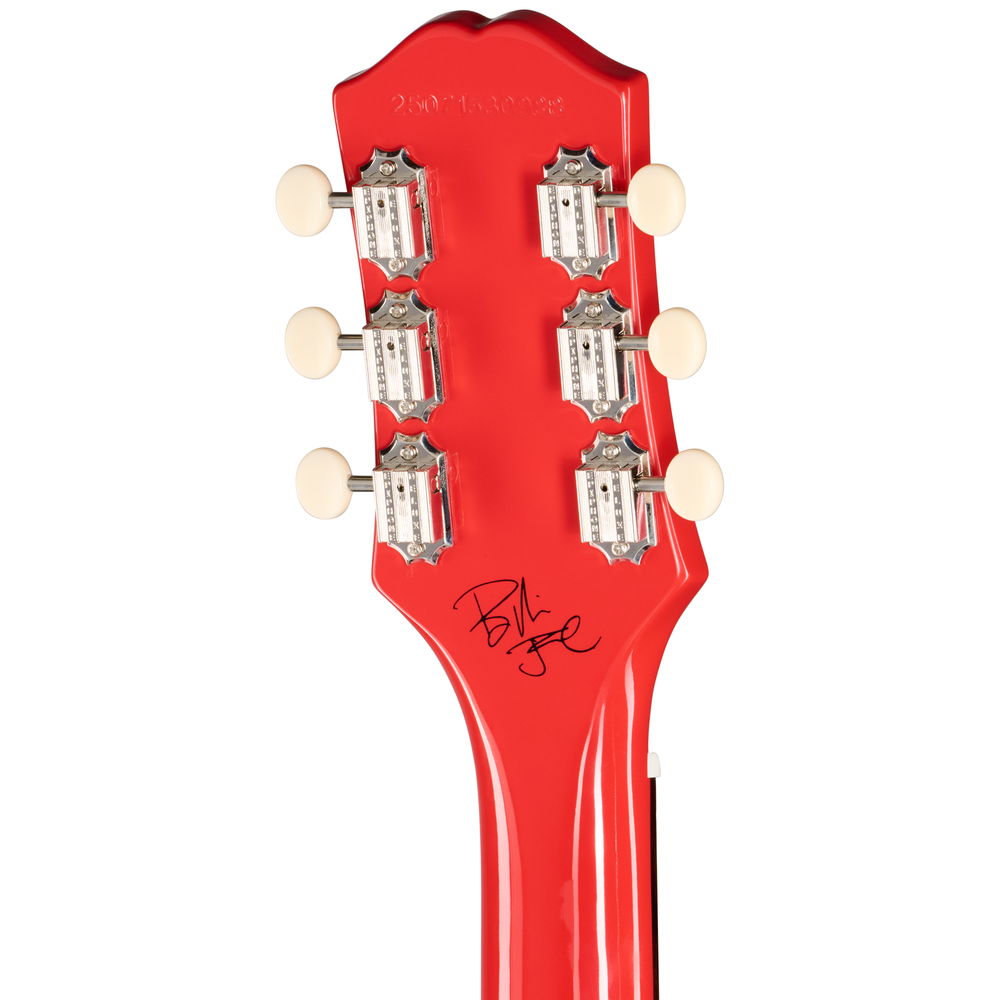 Rear of the headstock with Billie Joe Armstrong's signature
