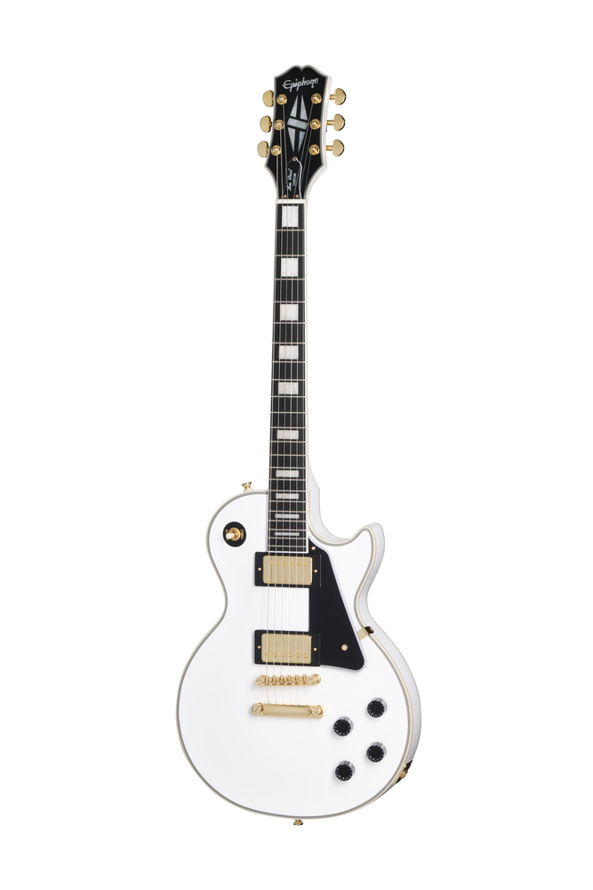 EPIPHONE LES PAUL CUSTOM INCL PREM BAG ALPINE WHITE
