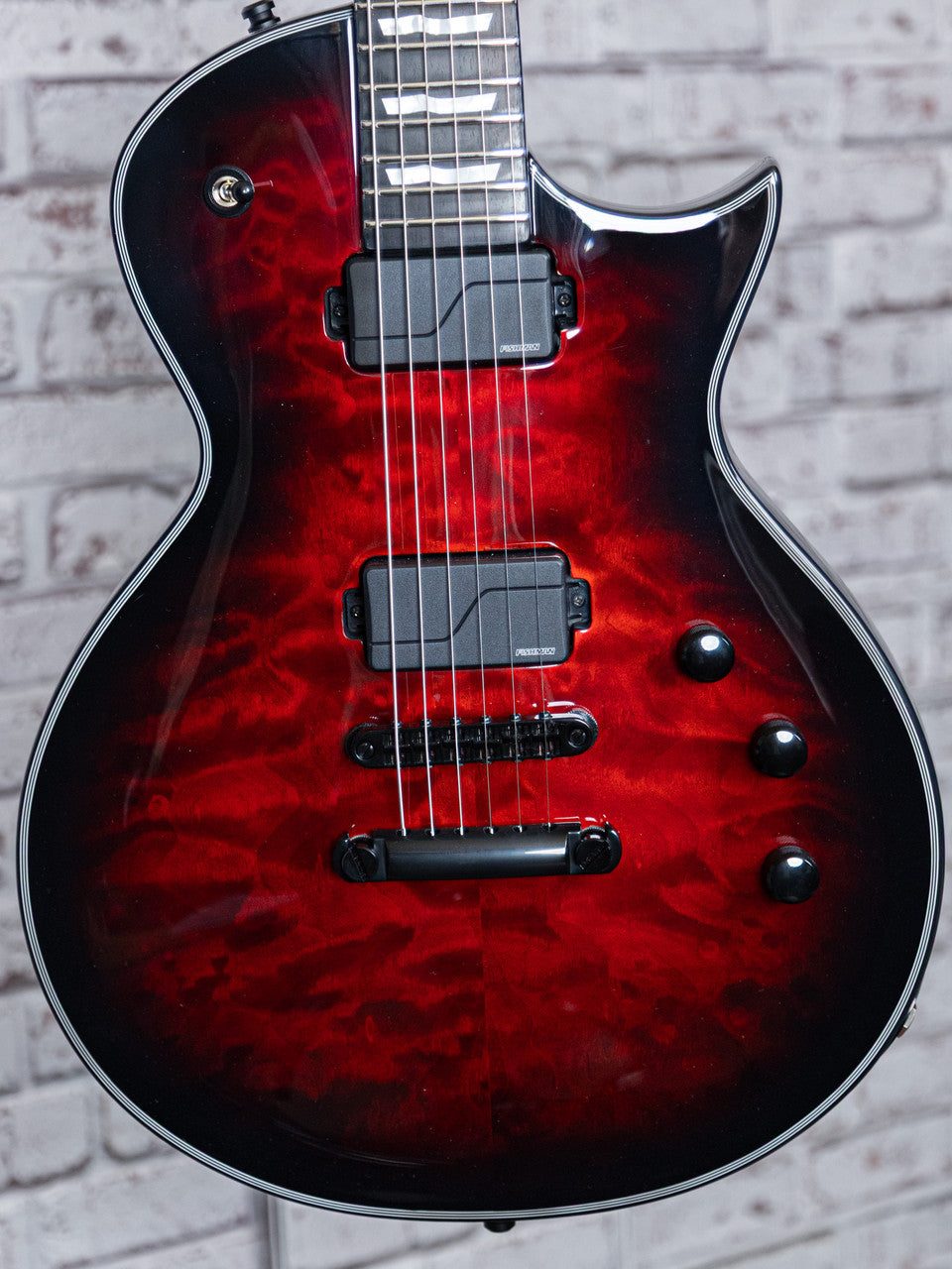 ESP E2 ECLIPSE QM See Thru Black Cherry