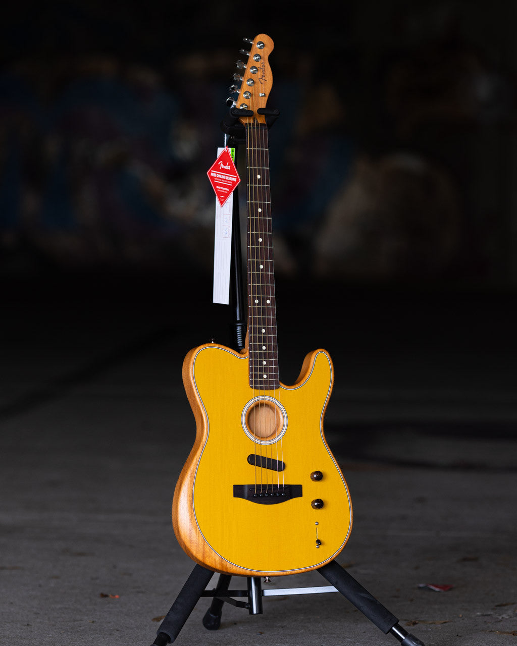 Fender Acoustasonic Player Telecaster, Rosewood Fingerboard, Butterscotch Blonde