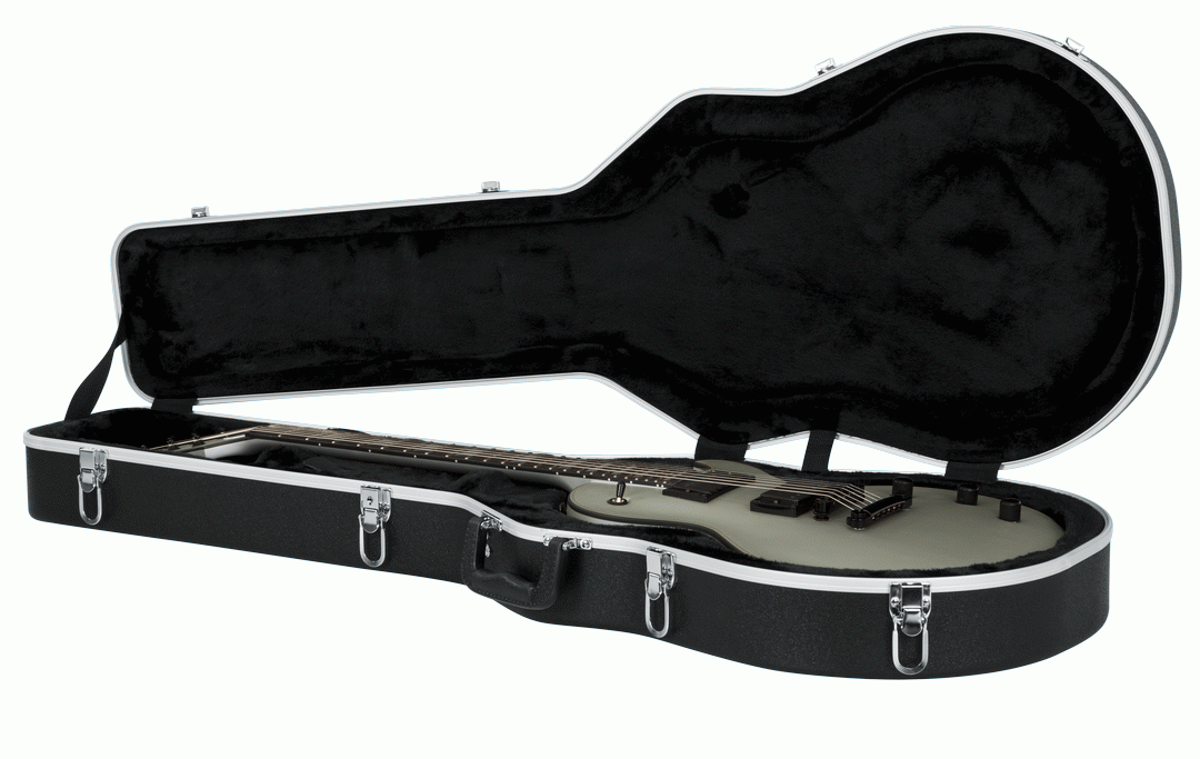Gator GC-LPS guitar case with a single-cutaway electric guitar fitted inside