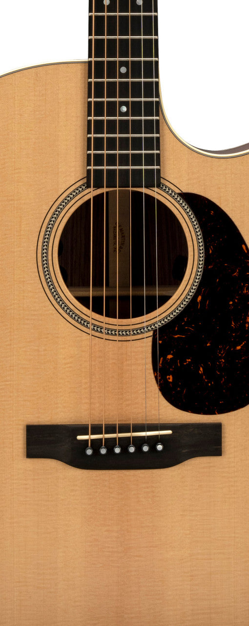 Martin GPC-16E Rosewood 16 Series Grand Performance Acoustic-Electric Guitar - body and soundhole detail