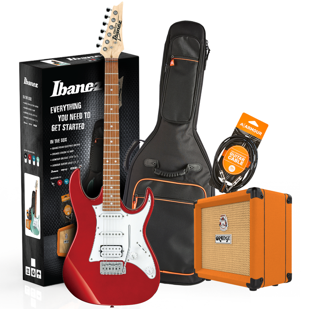 Ibanez RX40CA Red Guitar PACK with Crush & Accessories
