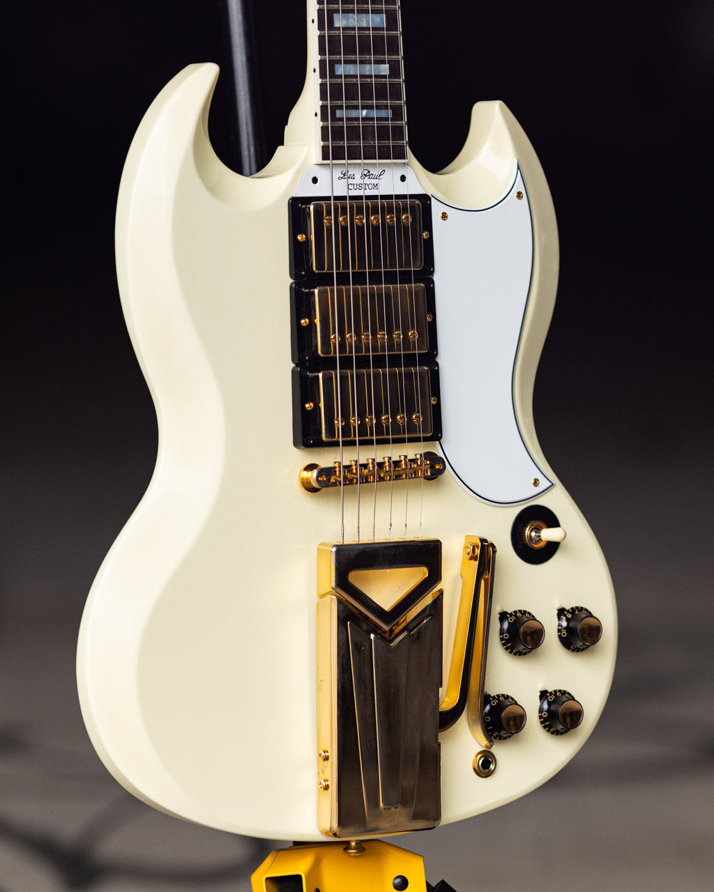 Fender 60th Anniversary 1961 Les Paul SG Custom With Sideways Vibrola - Polaris White