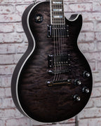 Gibson Mark Morton Les Paul Modern Quilt, Translucent Ebony Burst Satin