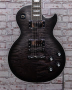 Gibson Mark Morton Les Paul Modern Quilt, Translucent Ebony Burst Satin
