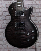 Gibson Mark Morton Les Paul Modern Quilt, Translucent Ebony Burst Satin