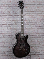 Gibson Mark Morton Les Paul Modern Quilt, Translucent Ebony Burst Satin