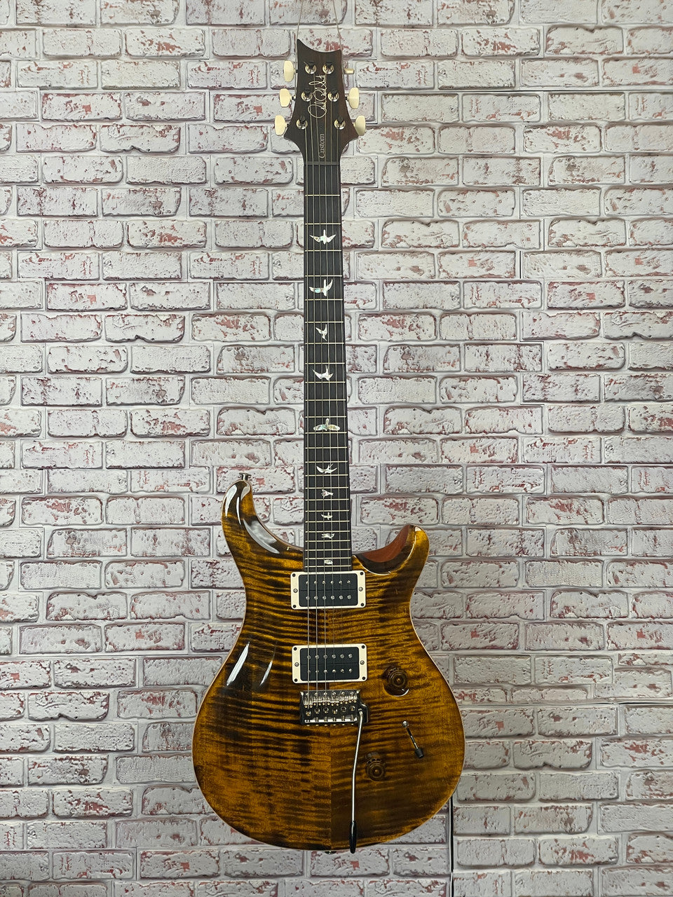 PRS Custom 24 Electric Guitar with Pattern Thin Neck - Yellow Tiger