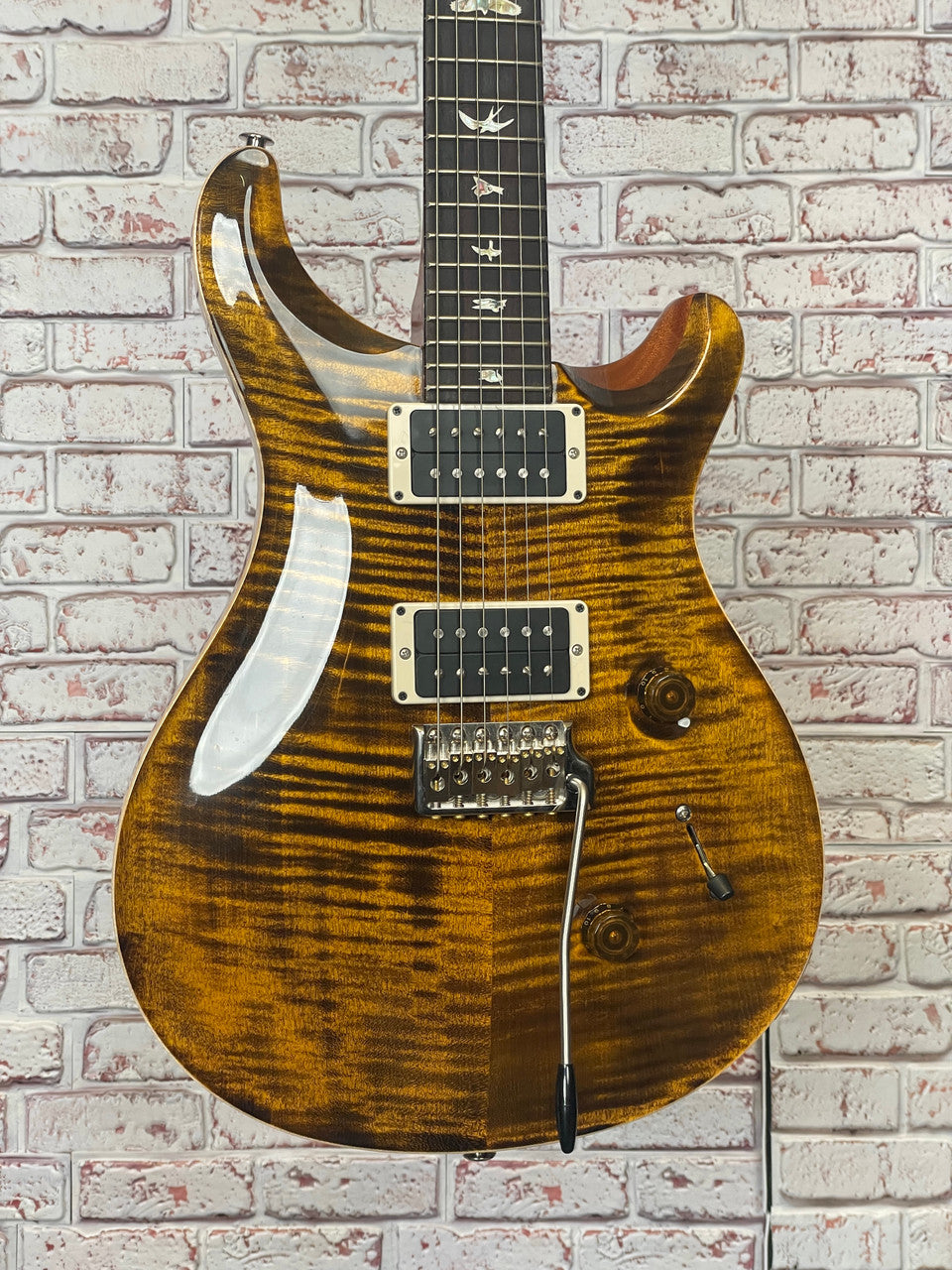 PRS Custom 24 Electric Guitar with Pattern Thin Neck - Yellow Tiger 