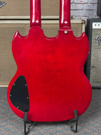 Epiphone G-1275 Double Neck Cherry Used In Case 1996