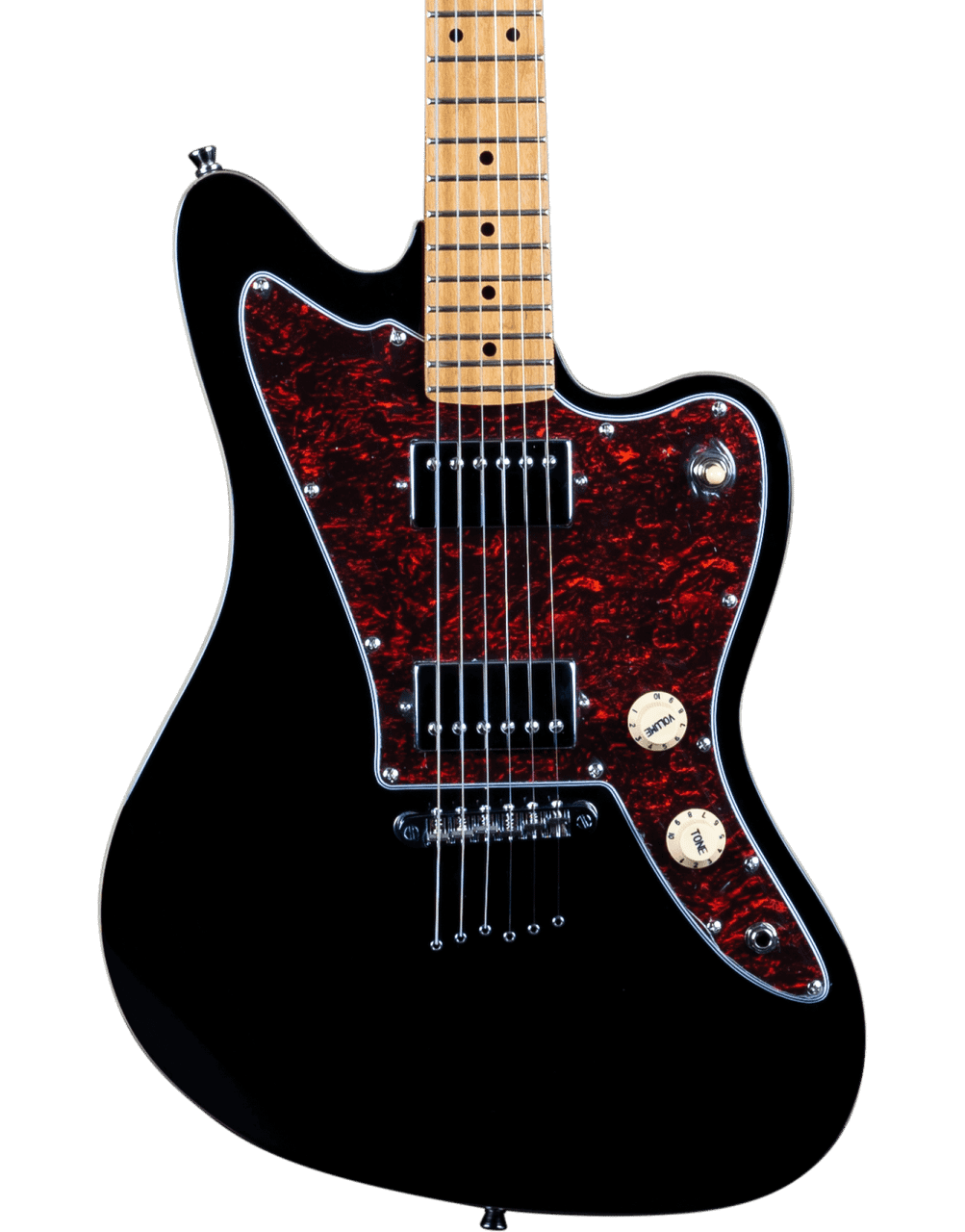JET GUITARS JJ-350 ELECTRIC GUITAR ROASTED MN BLACK