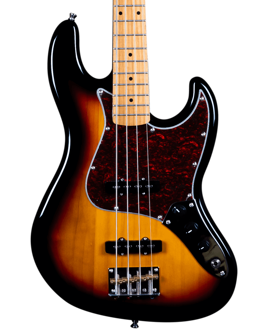 JET GUITARS JJB-300 ELECTRIC BASS ROASTED MN SUNBURST