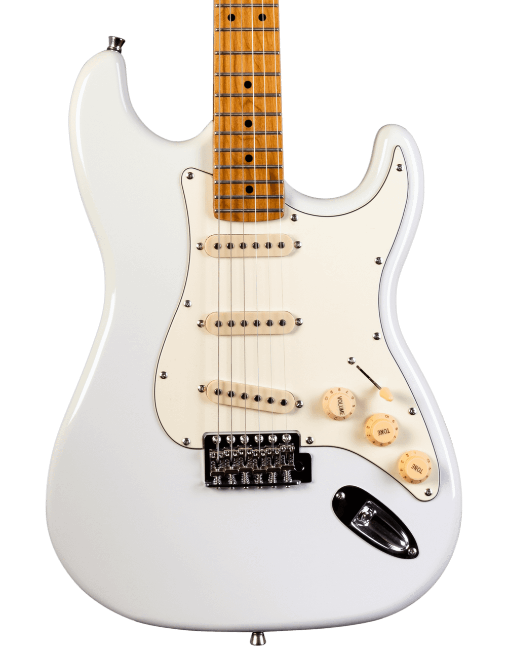 JET GUITARS JS-300 ELECTRIC GUITAR ROASTED MN OLYMPIC WHITE