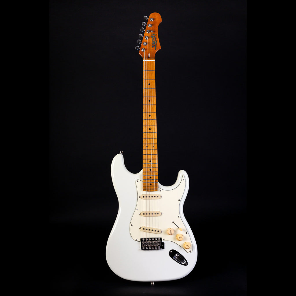 JET GUITARS JS-300 ELECTRIC GUITAR ROASTED MN OLYMPIC WHITE