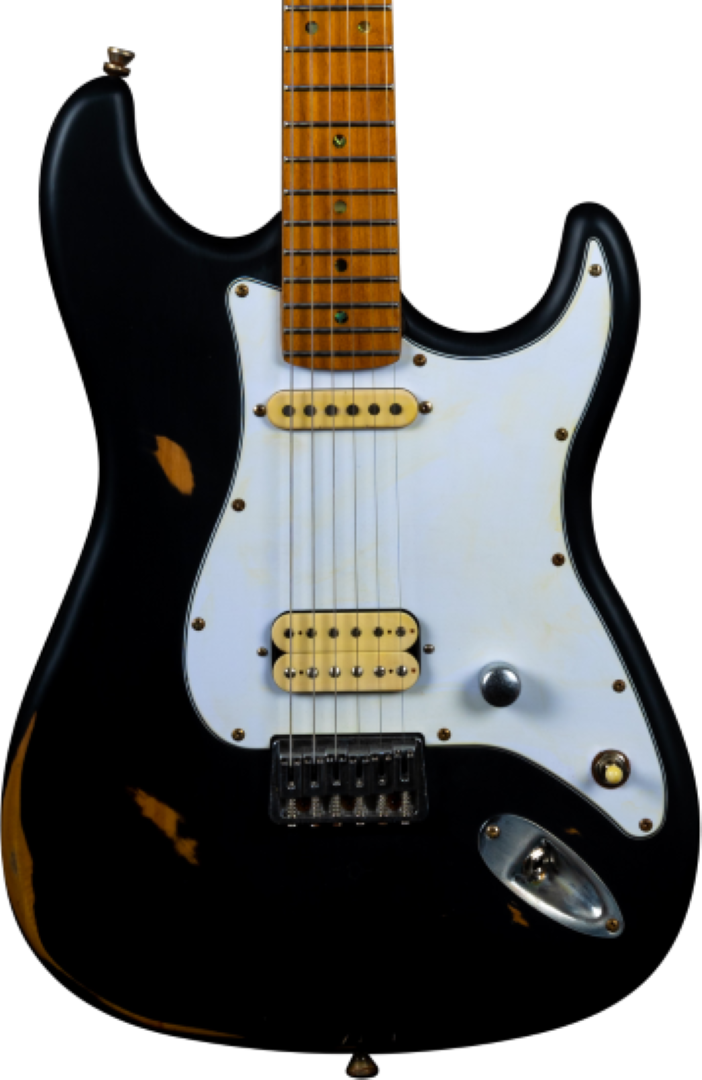 JET GUITARS JS-800 RELIC ELECTRIC GUITAR HS ROASTED MN BLACK