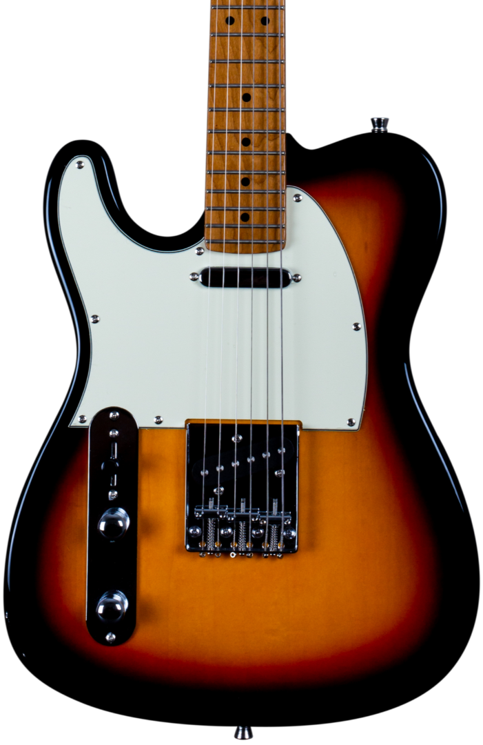 JET GUITARS JT-300 LEFT-HANDED ELECTRIC GUITAR ROASTED MN SUNBURST