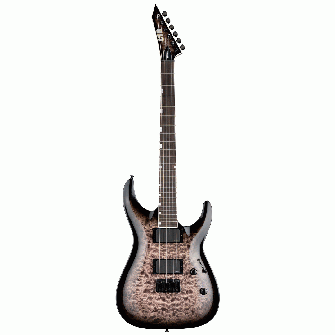 ESP LTD MH 400 HT QM SEE THRU BLACK SUNBURST