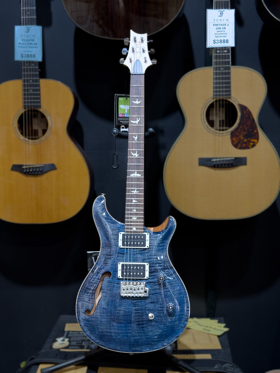 PRS CE 24 SEMI HOLLOW Blue Matteo