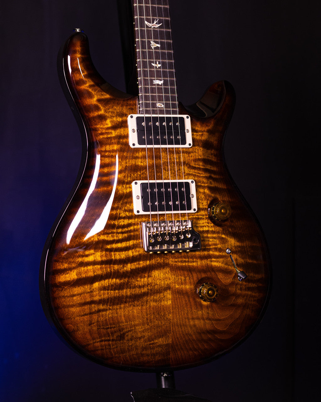 PRS Custom 24 Electric Guitar - Black Gold Burst