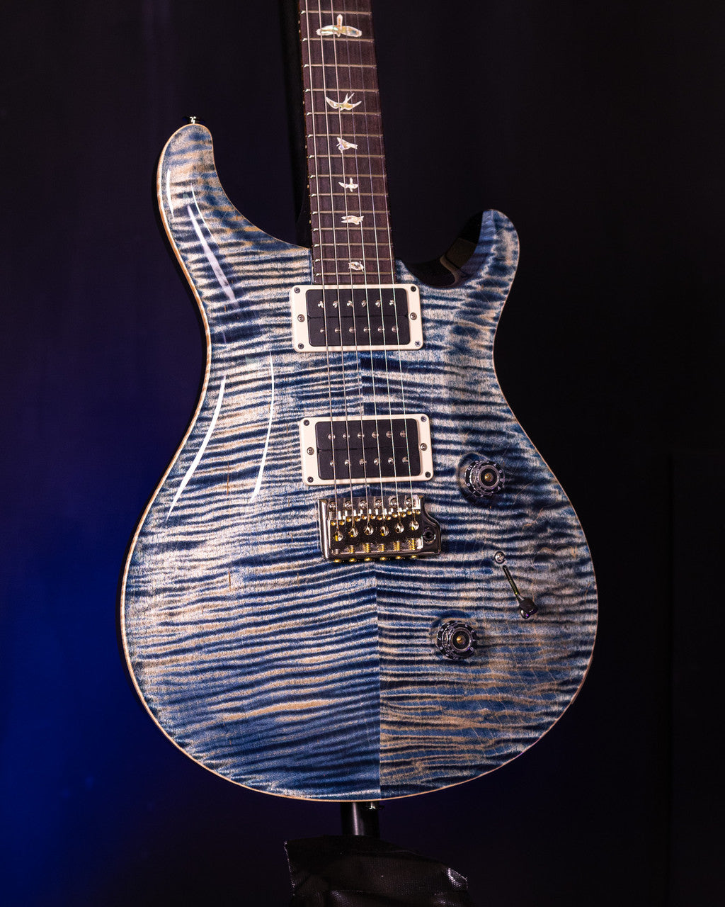 PRS Custom 24 Electric Guitar - Faded Whale Blue #2