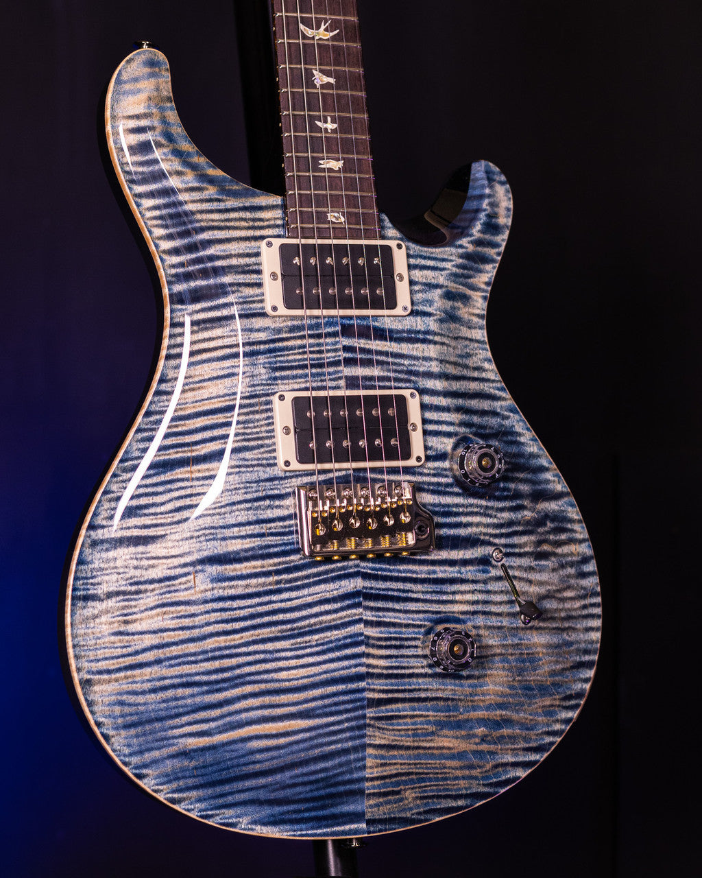 PRS Custom 24 Electric Guitar - Faded Whale Blue #2