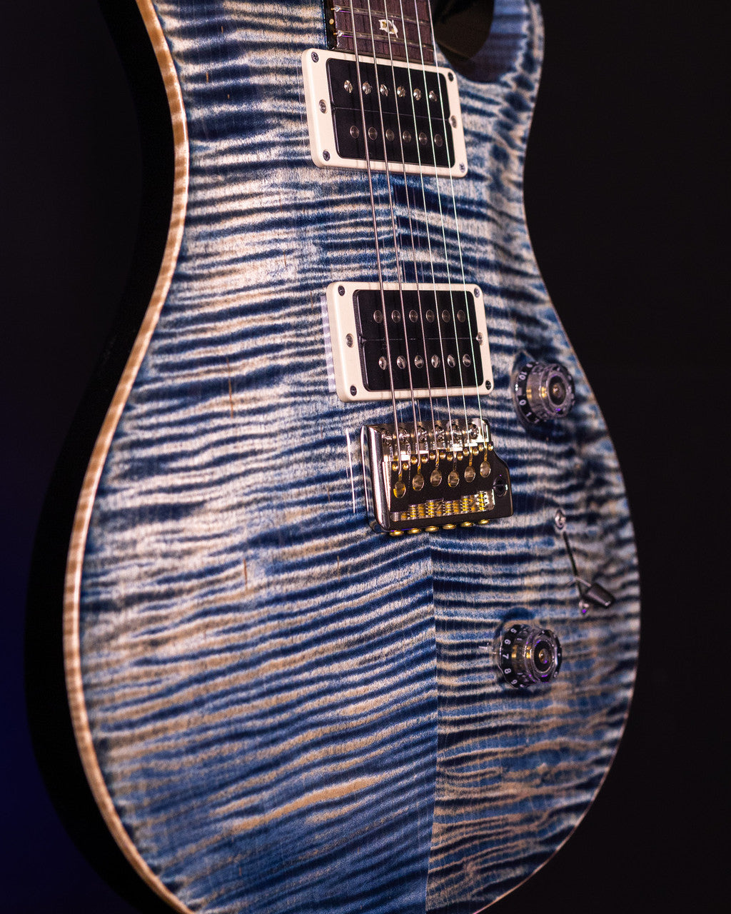 PRS Custom 24 Electric Guitar - Faded Whale Blue #2