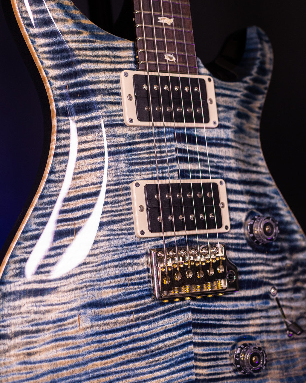 PRS Custom 24 Electric Guitar - Faded Whale Blue #2