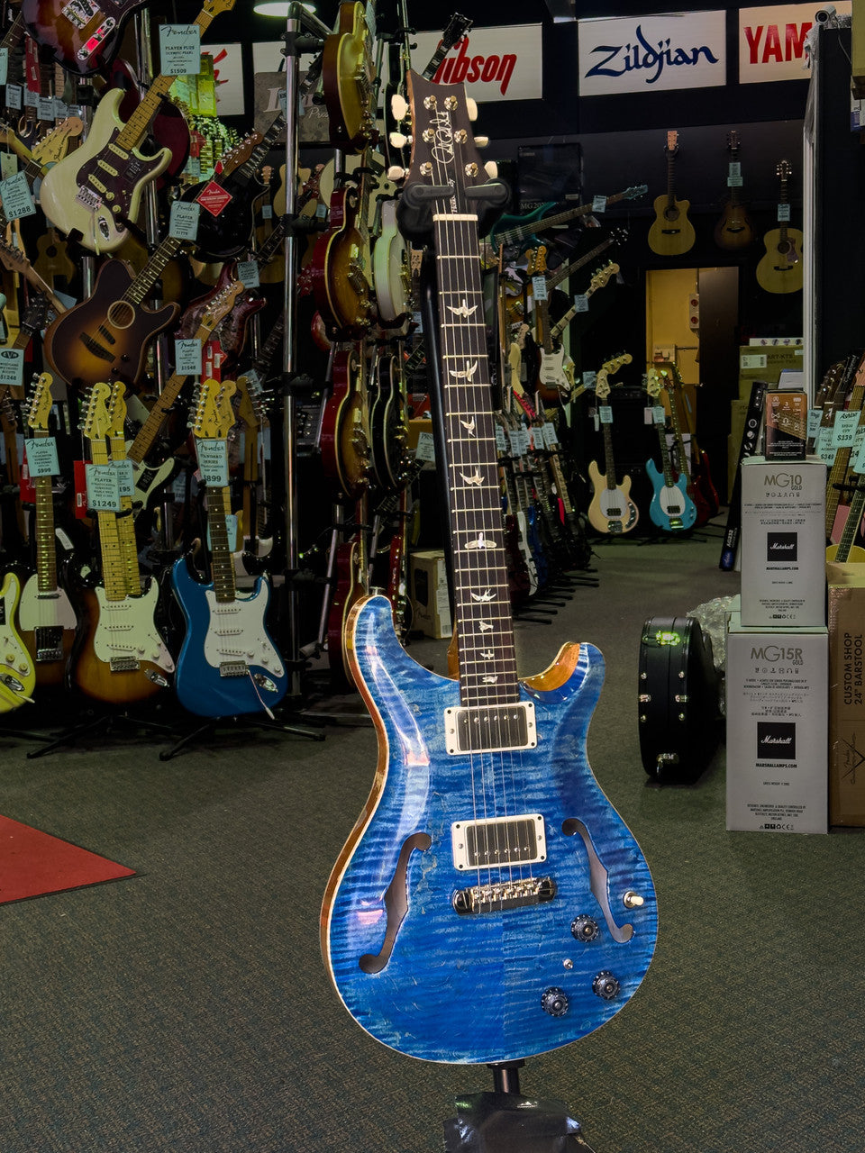 PRS Hollowbody II Faded Blue Jean - Piezo