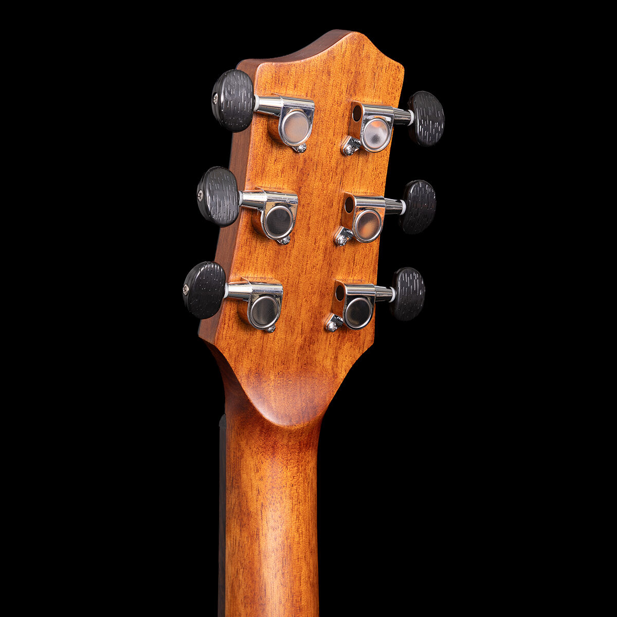 Pratley PRTGA-1CE Natural Matt - rear headstock and tuning machines
